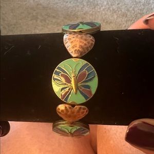 Hand made bracelet. Stretch cord.